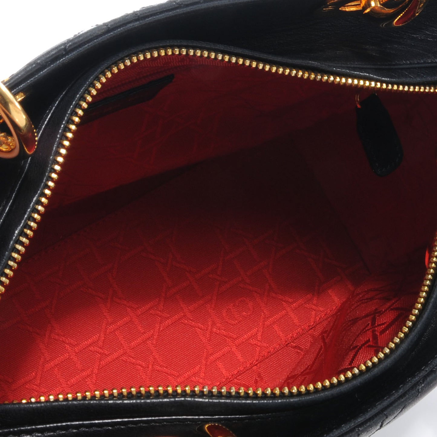 Lambskin Cannage Medium Lady Dior Black