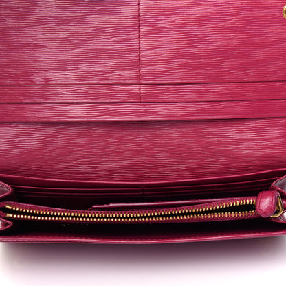 Prada Vitello Move Continental Flap Travel Wallet Peonia 3 of 4