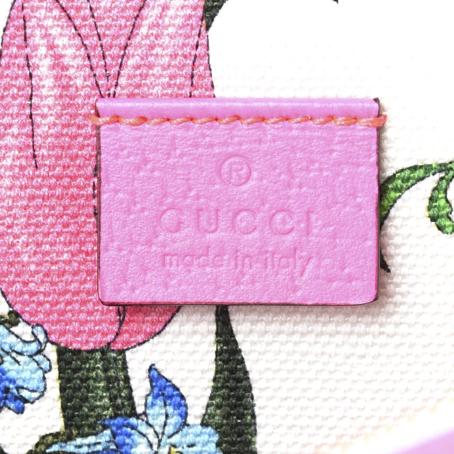 Gucci Canvas Medium Flora Tote Fuchsia 8 of 14