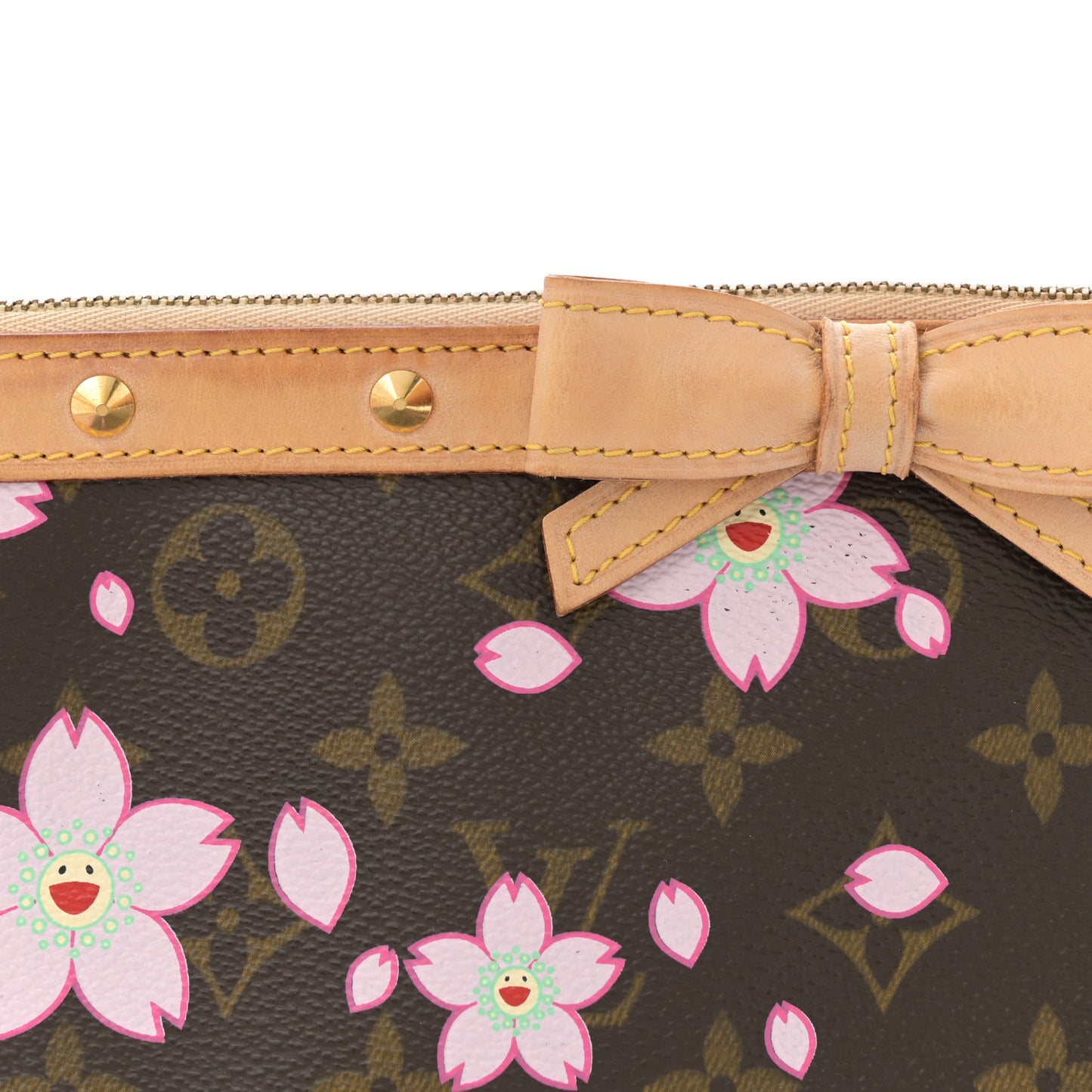 Monogram Cherry Blossom Pochette Accessories Brown