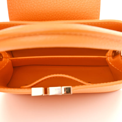 Louis Vuitton Taurillon Mini Capucines Sunbeam Yellow 5 of 10