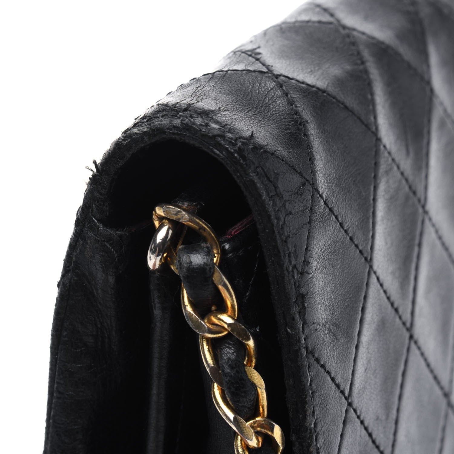 Chanel Lambskin Quilted Medium Single Flap Black 19 of 22