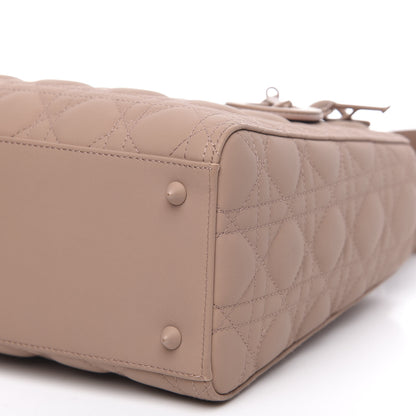 Christian Dior Ultra Matte Calfskin Cannage Medium Lady Dior Beige 9 of 12