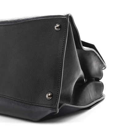 Prada Glace Calfskin Sound Tote Bag Baltico Black 10 of 10
