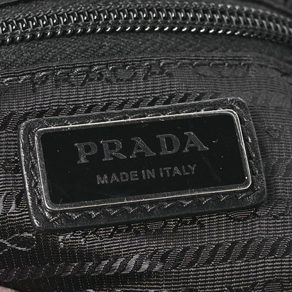 Prada Re-Nylon Vitello Metal Triangle Logo Sling Backpack Black 6 of 11