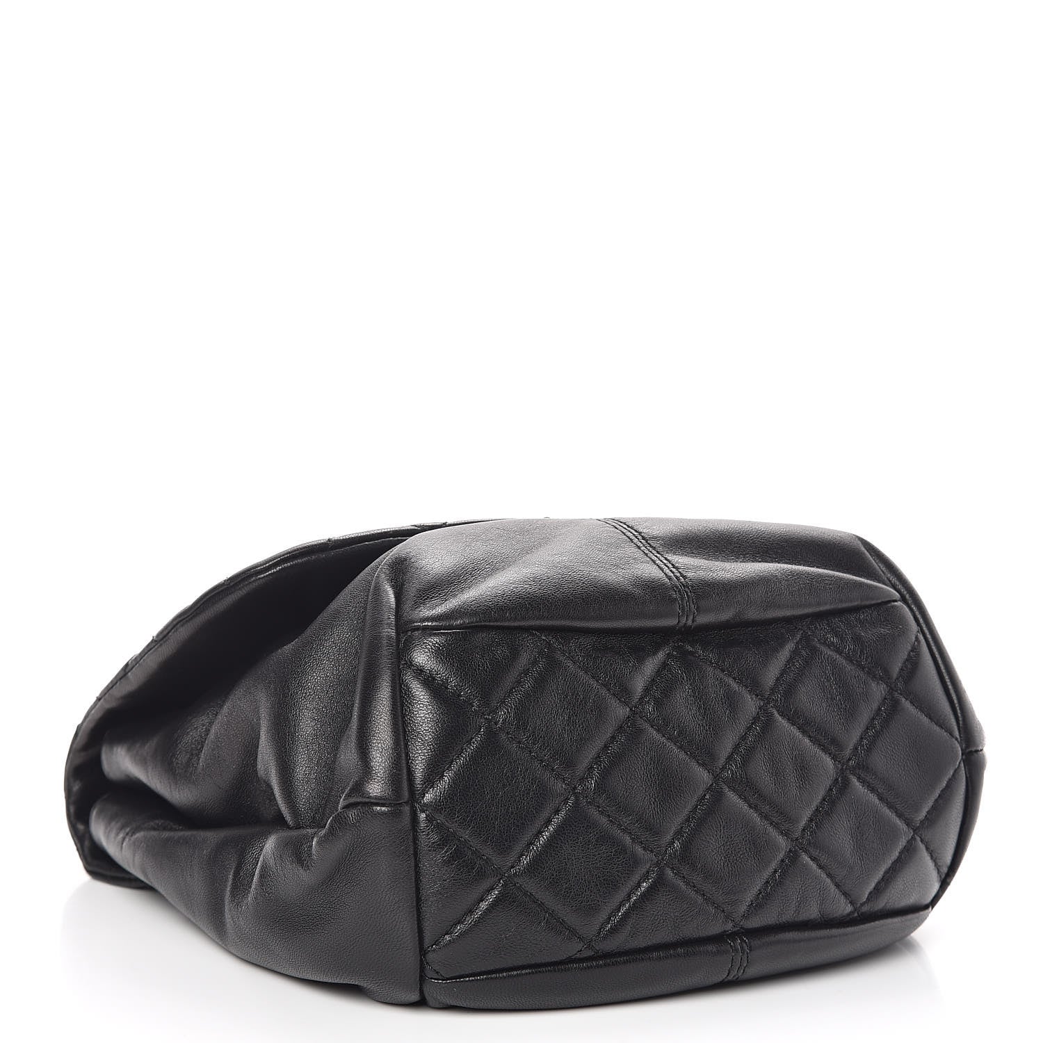 Chanel Shiny Lambskin Quilted Mini Trianon Messenger Flap Black 4 of 11