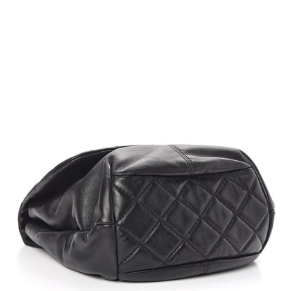 Chanel Shiny Lambskin Quilted Mini Trianon Messenger Flap Black 4 of 11