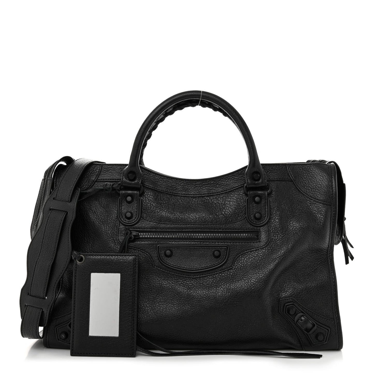 Chevre Black Metallic Edge Hardware City Black