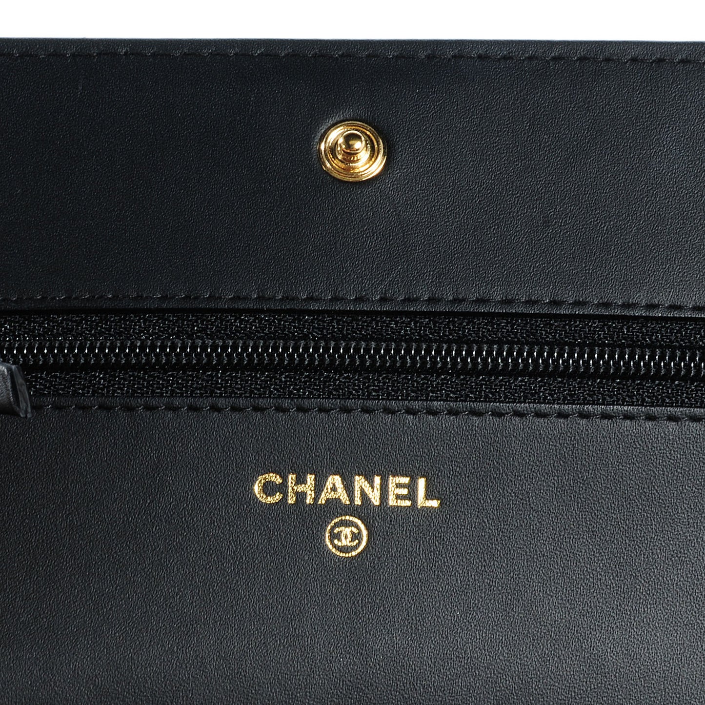 Caviar Quilted Boy Wallet On Chain WOC Black
