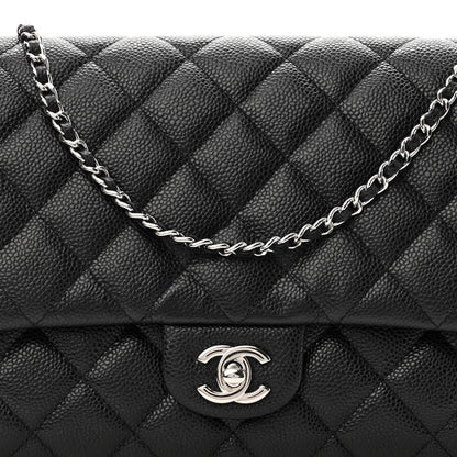 Chanel Caviar Quilted Clutch With Chain Flap Black 15 of 19