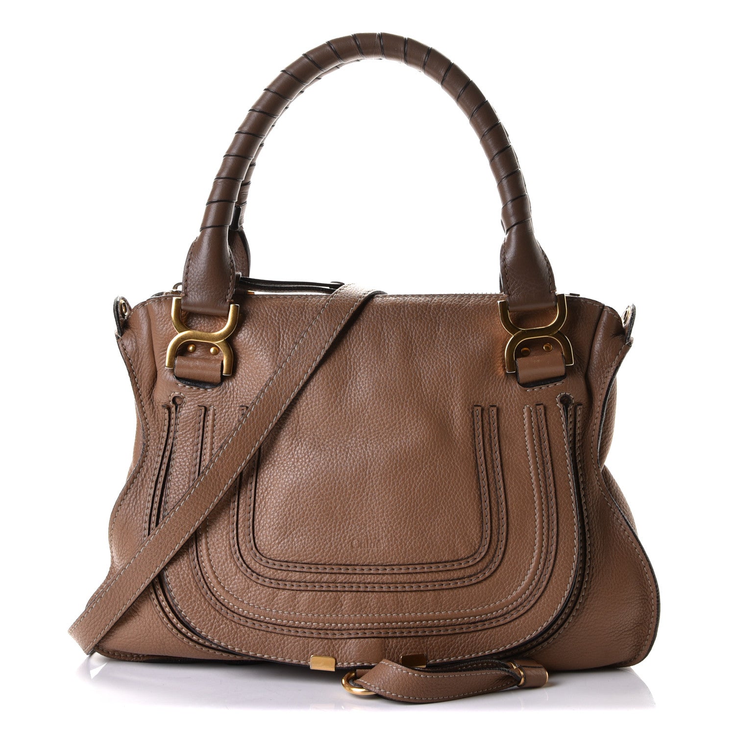 Chloe Calfskin Medium Marcie Satchel Nut 1 of 8