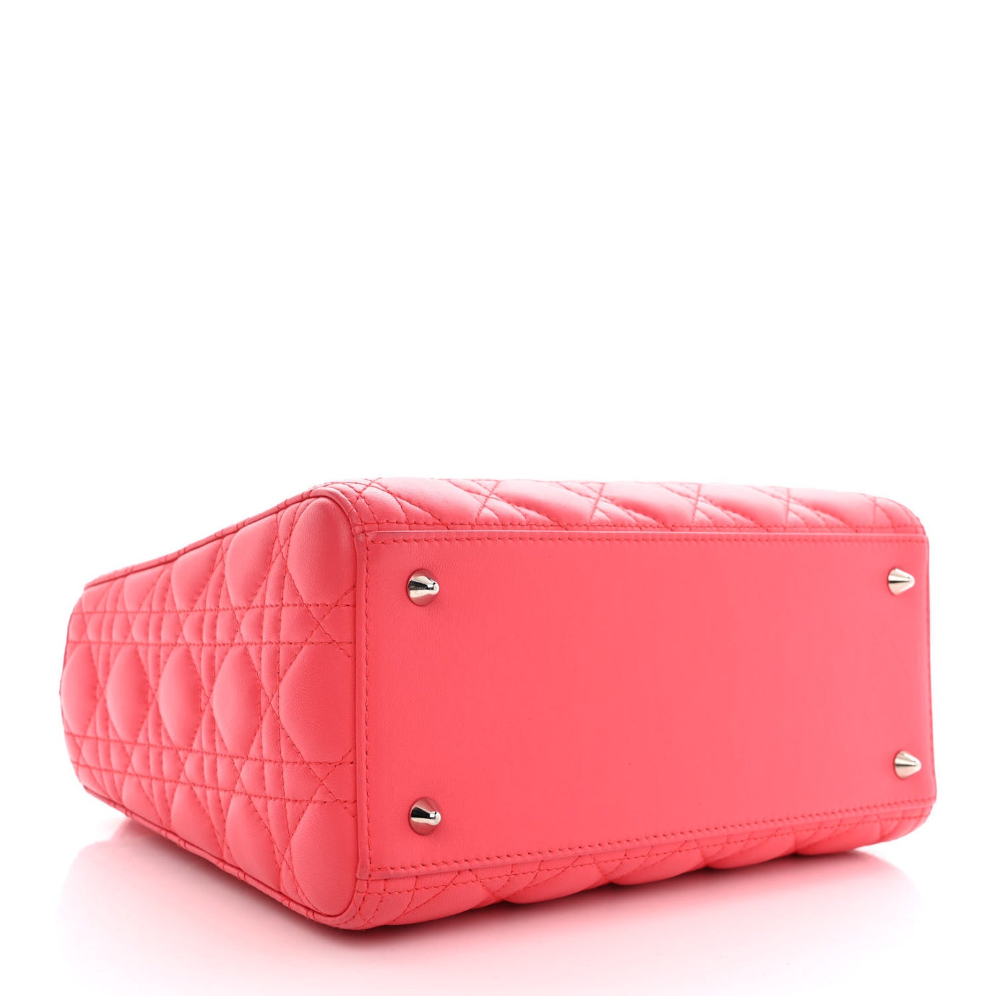 Lambskin Cannage Medium Lady Dior Pink