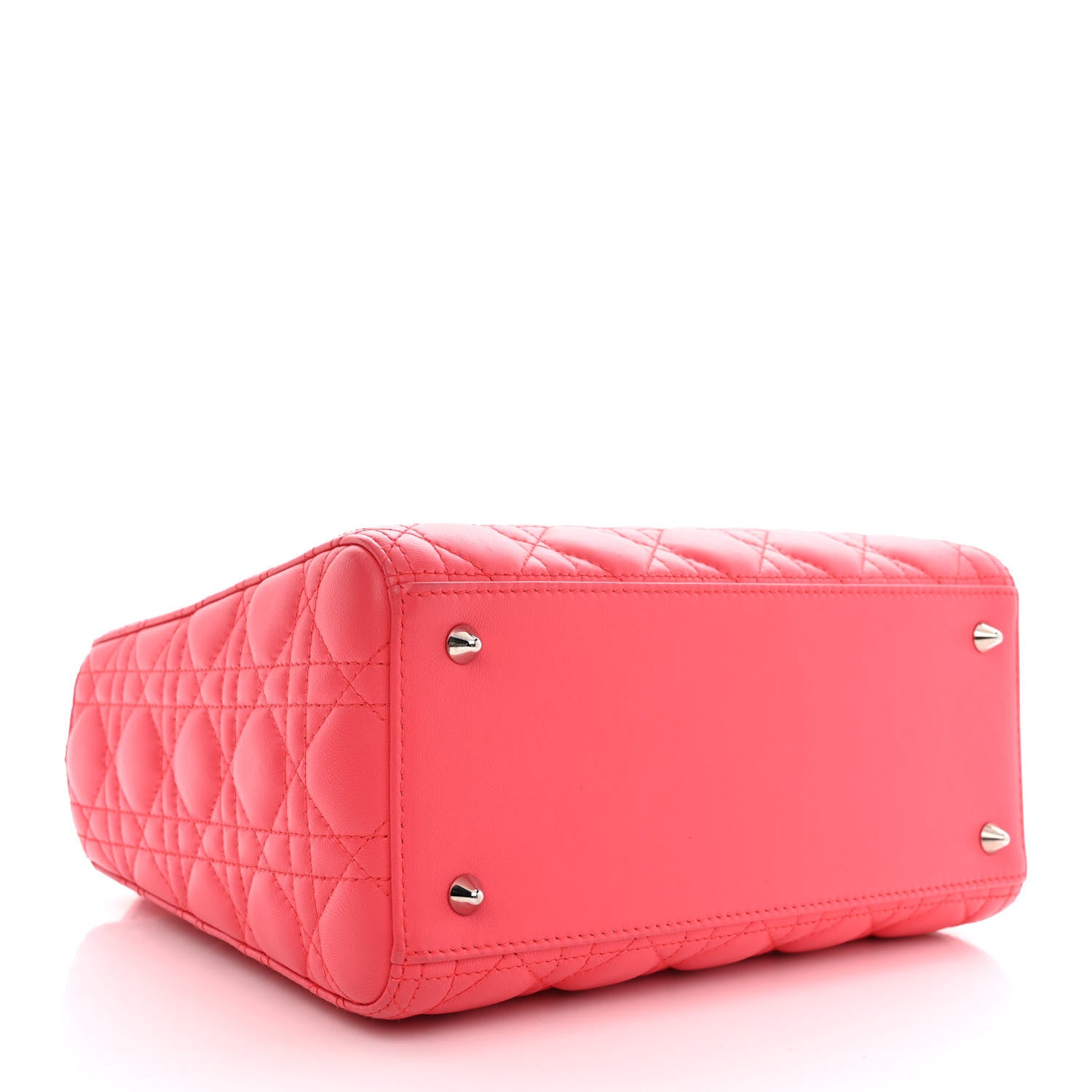 Christian Dior Lambskin Cannage Medium Lady Dior Pink 3 of 9