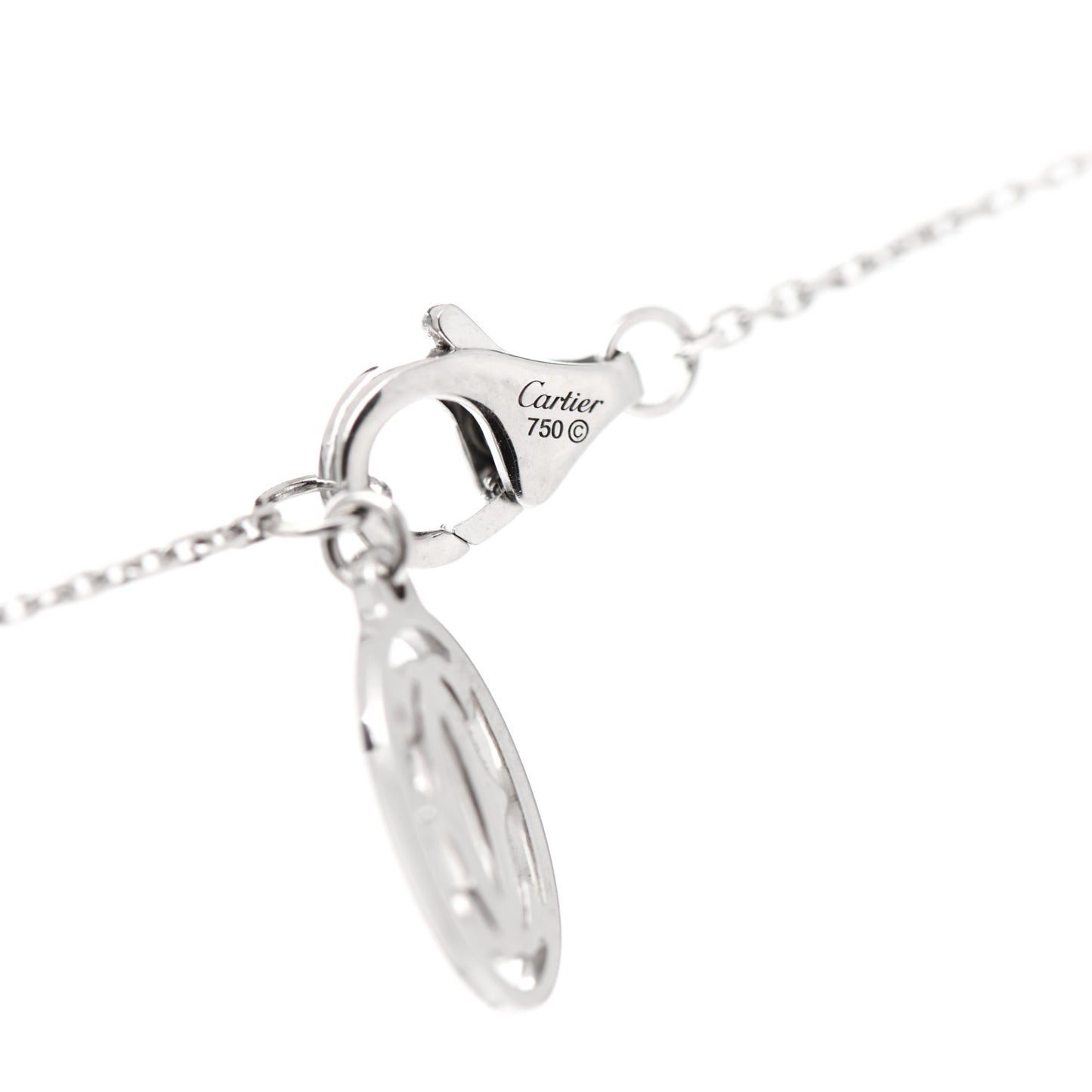 18K White Gold Diamond Heart Paved Pendant Necklace
