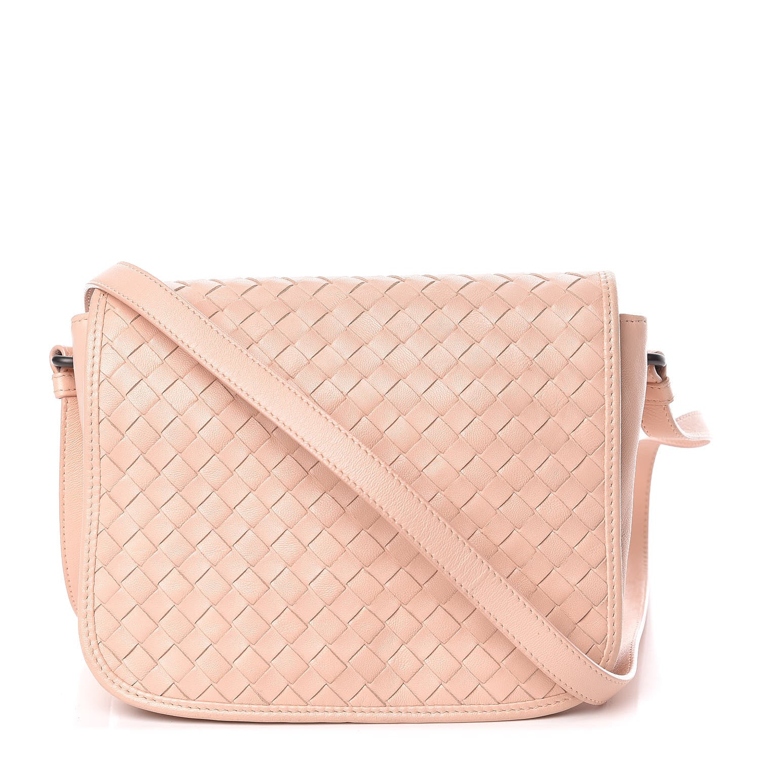 Bottega Veneta Nappa Intrecciato Mini Flap Crossbody Lotus 1 of 21