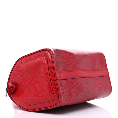 Louis Vuitton Epi Speedy 25 Castillan Red 4 of 17