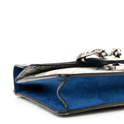 Gucci GG Supreme Monogram Blooms Mini Dionysus Shoulder Bag Beige Navy Vintage Blue 9 of 12