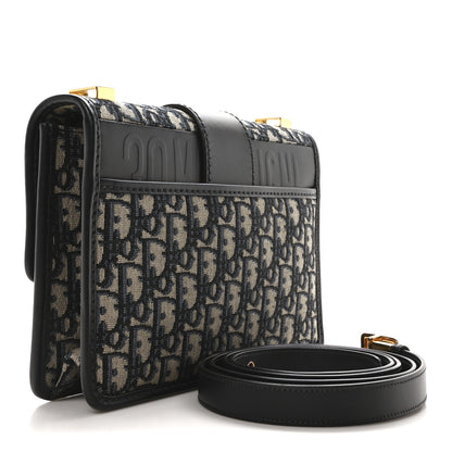 Christian Dior Oblique 30 Montaigne Flap Bag Blue 3 of 11