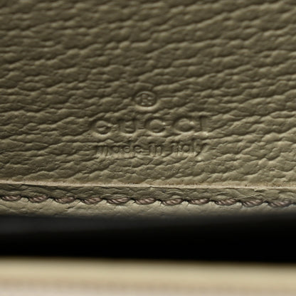 Gucci Monogram Metal Bar Zip Around Wallet Beige Ebony Off White 8 of 12