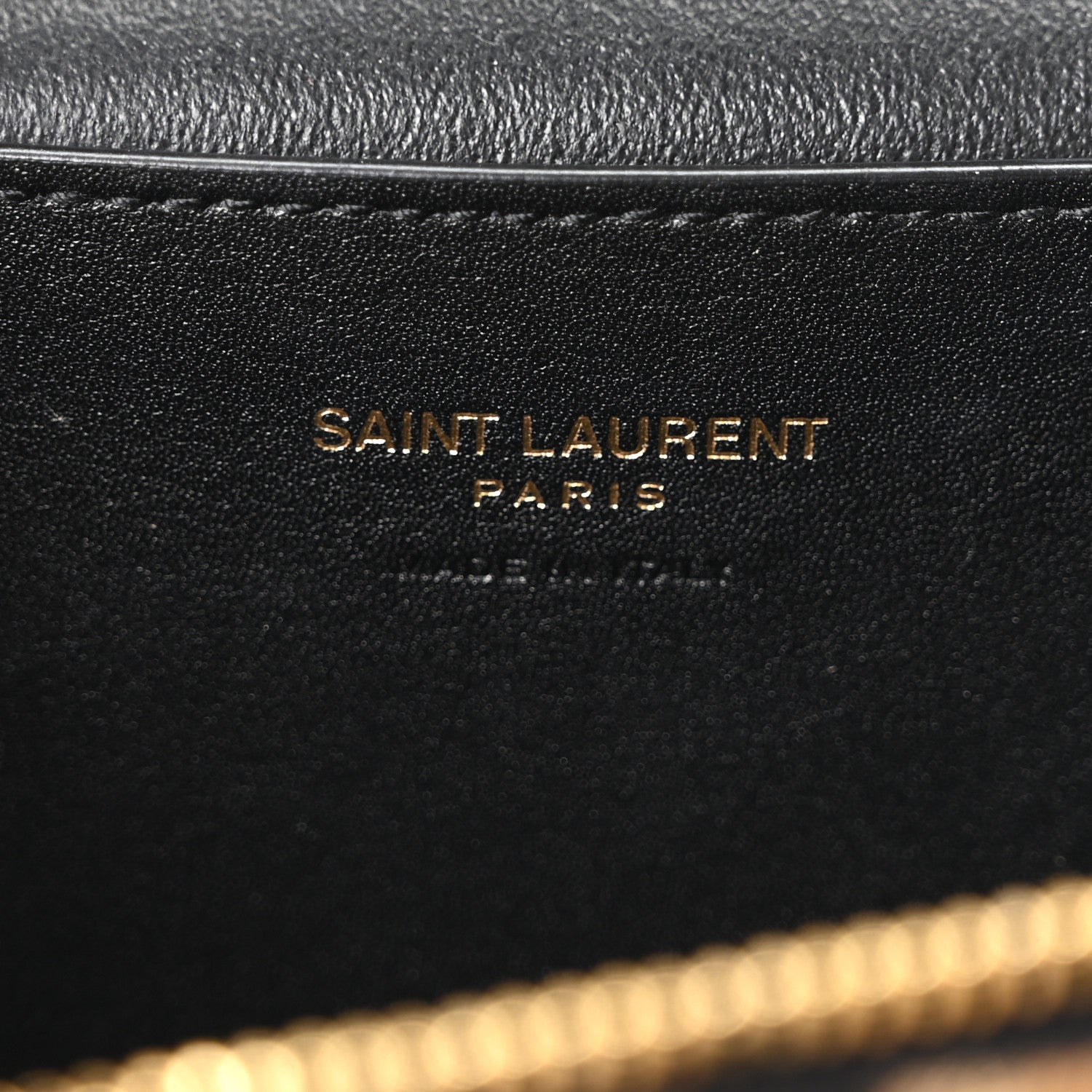 Saint Laurent Pony Hair Leopard Print Mini Gaby Vanity Case Brown Black 5 of 9