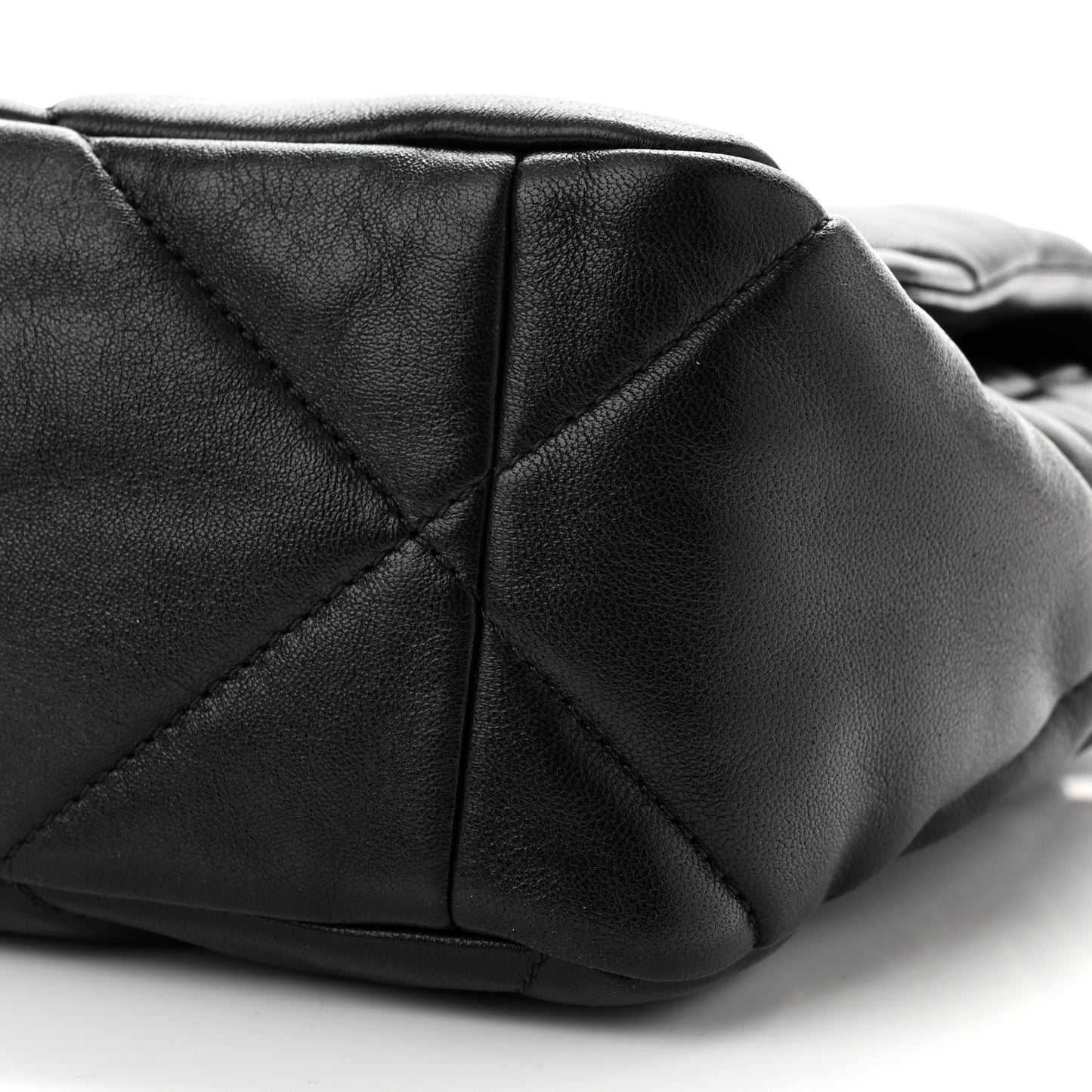 Lambskin Quilted Large Chanel 19 Flap Black