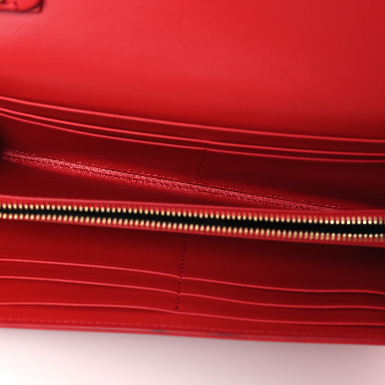 Burberry Grainy Calfskin Logo Henley Wallet On Chain Red 5 of 15