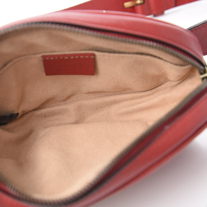 Gucci Calfskin Matelasse GG Marmont Belt Bag 75 30 Hibiscus Red 4 of 9