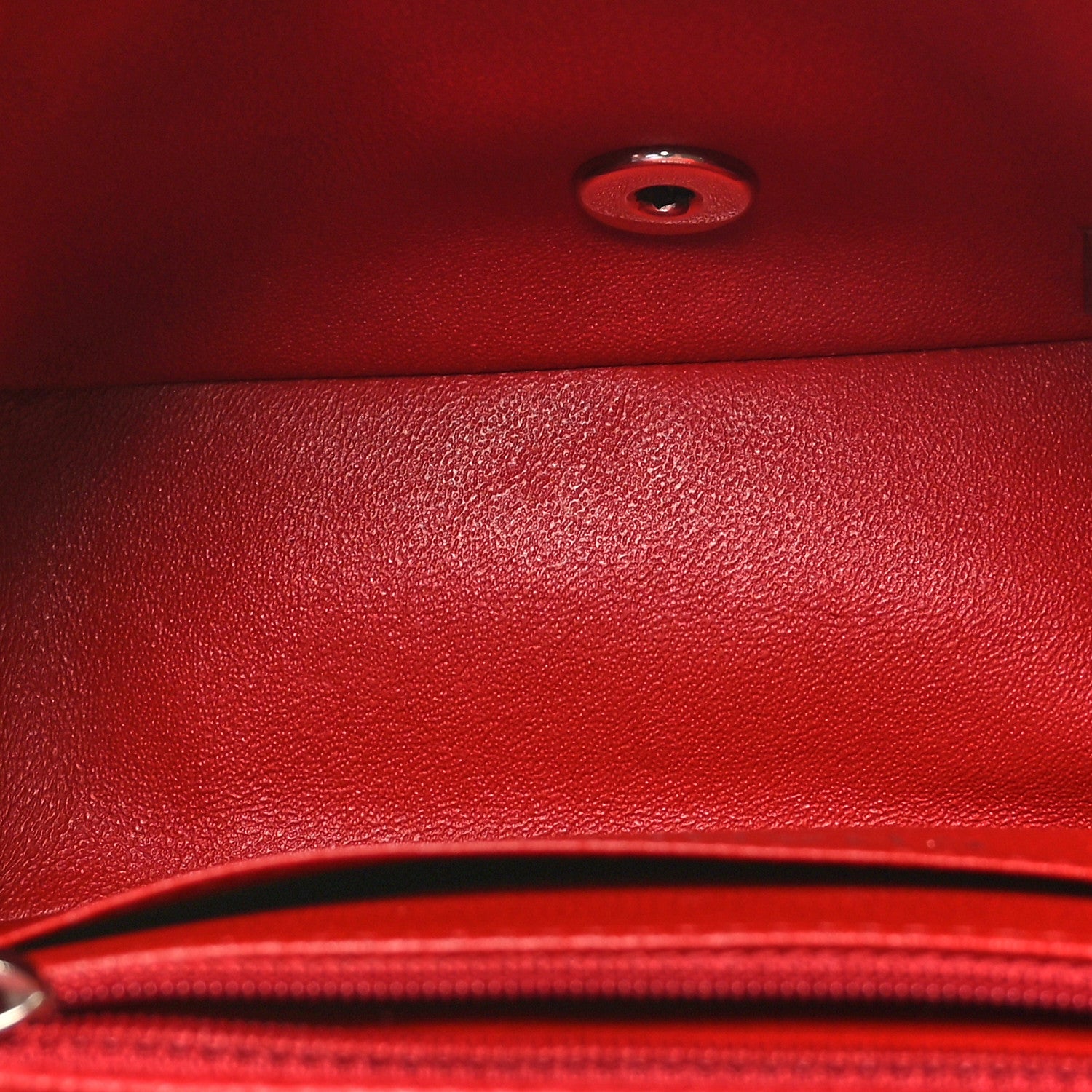 Chanel Lambskin Quilted Mini Square Flap Dark Red 4 of 9