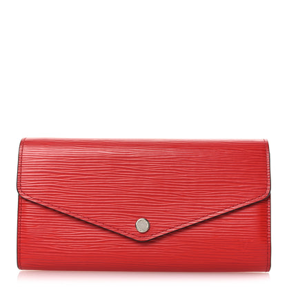 Louis Vuitton Epi Sarah Wallet NM Coquelicot 1 of 8