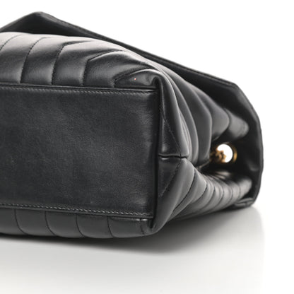 Saint Laurent Calfskin Y Quilted Monogram Medium Loulou Chain Satchel Black 10 of 16