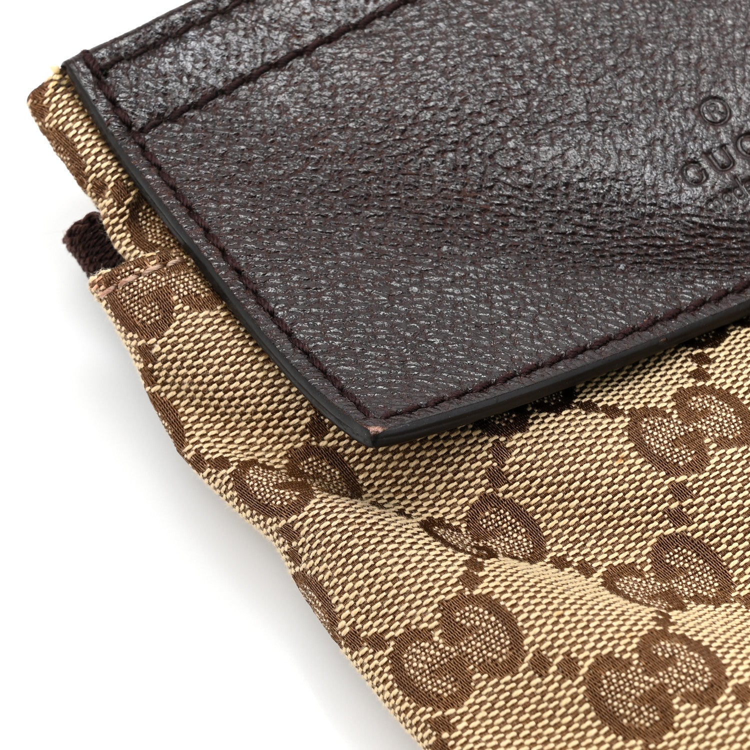 Gucci GG Monogram Double Pocket Belt Bag Dark Brown 11 of 12