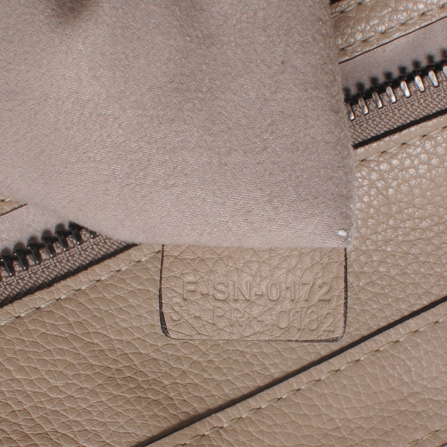 Celine Drummed Leather Shoulder Luggage Dune 8 of 8