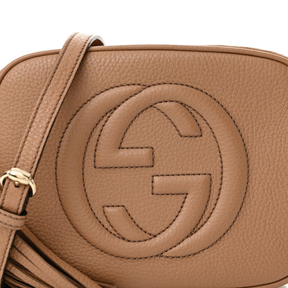 Gucci Pebbled Calfskin Small Soho Disco Bag Camelia 8 of 13