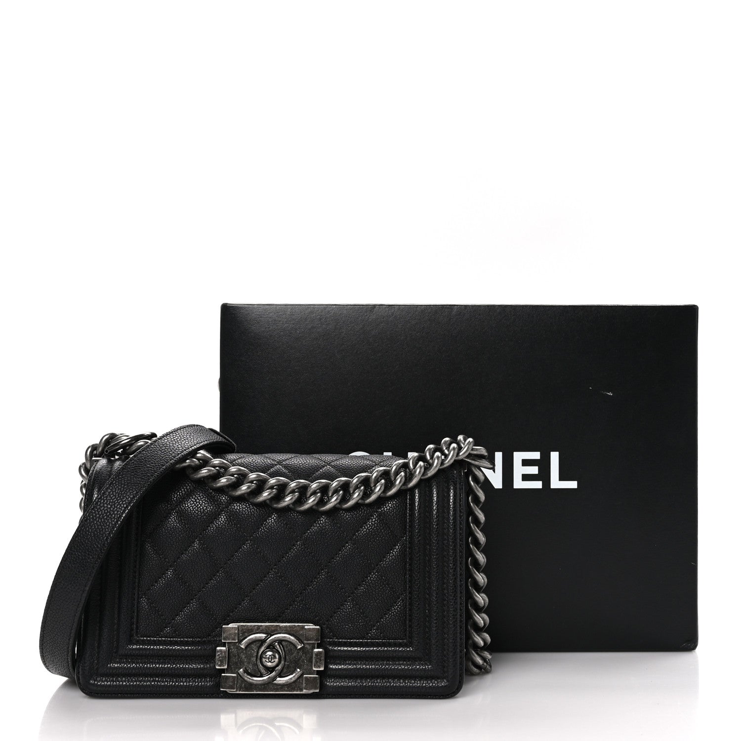 Chanel Caviar Quilted Small Boy Flap Black 11 of 11