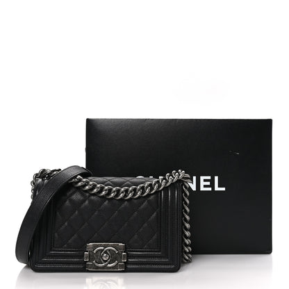 Chanel Caviar Quilted Small Boy Flap Black 11 of 11