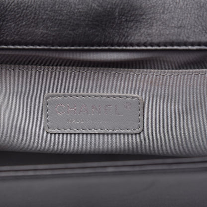 Chanel Calfskin Double Stitch Medium Boy Flap Black 6 of 18