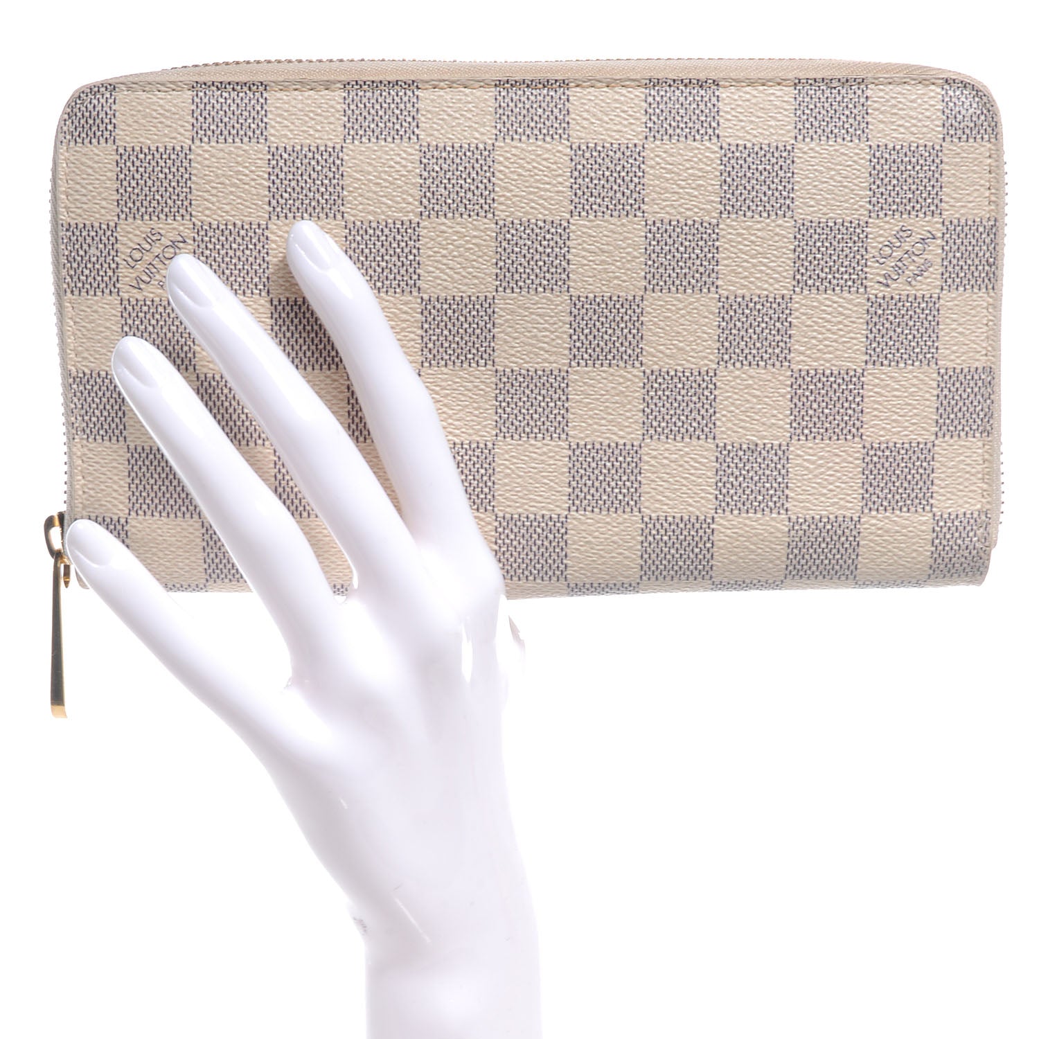 Louis Vuitton Damier Azur Zippy Organizer Wallet 2 of 7