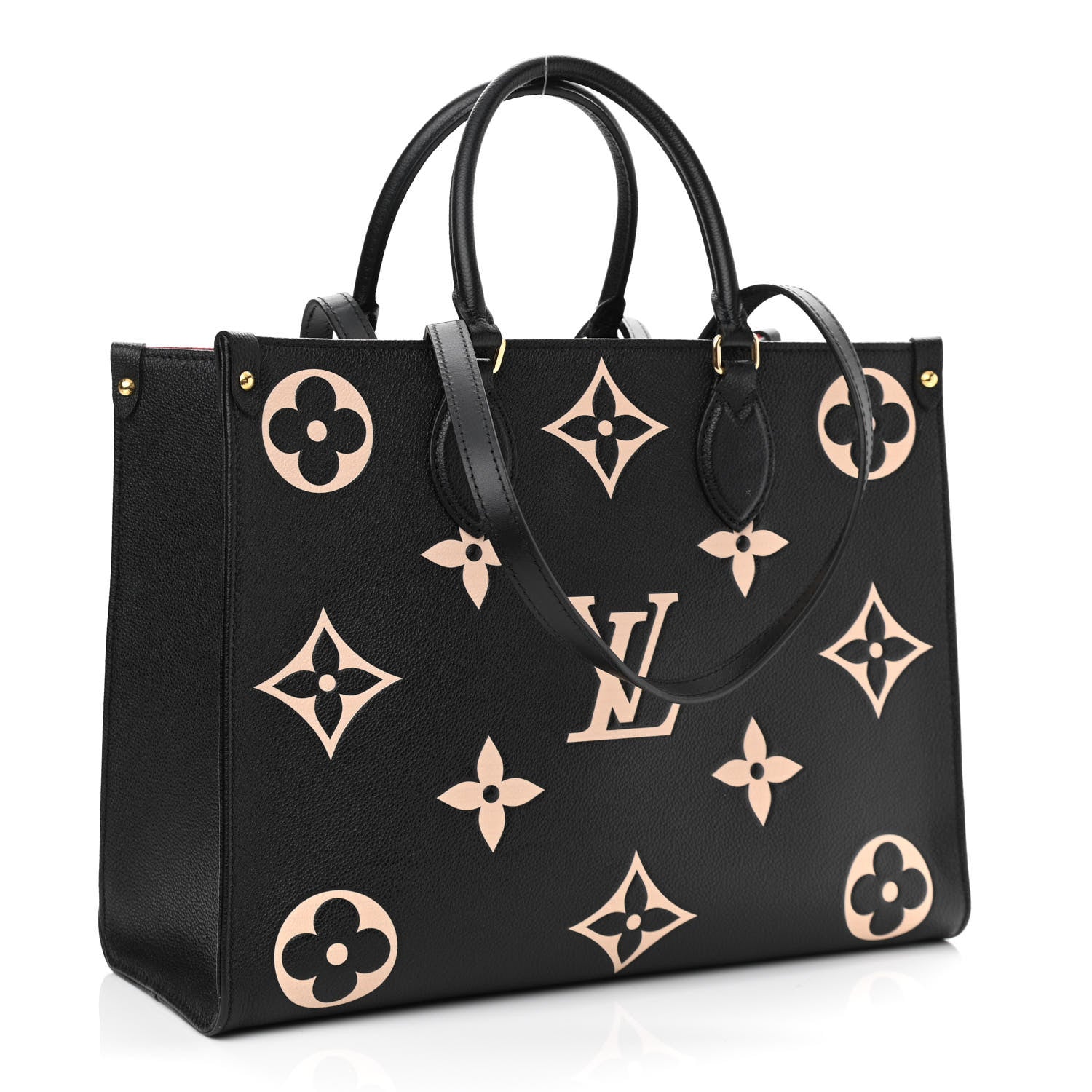 Louis Vuitton Empreinte Monogram Giant Onthego MM Black Beige 3 of 11