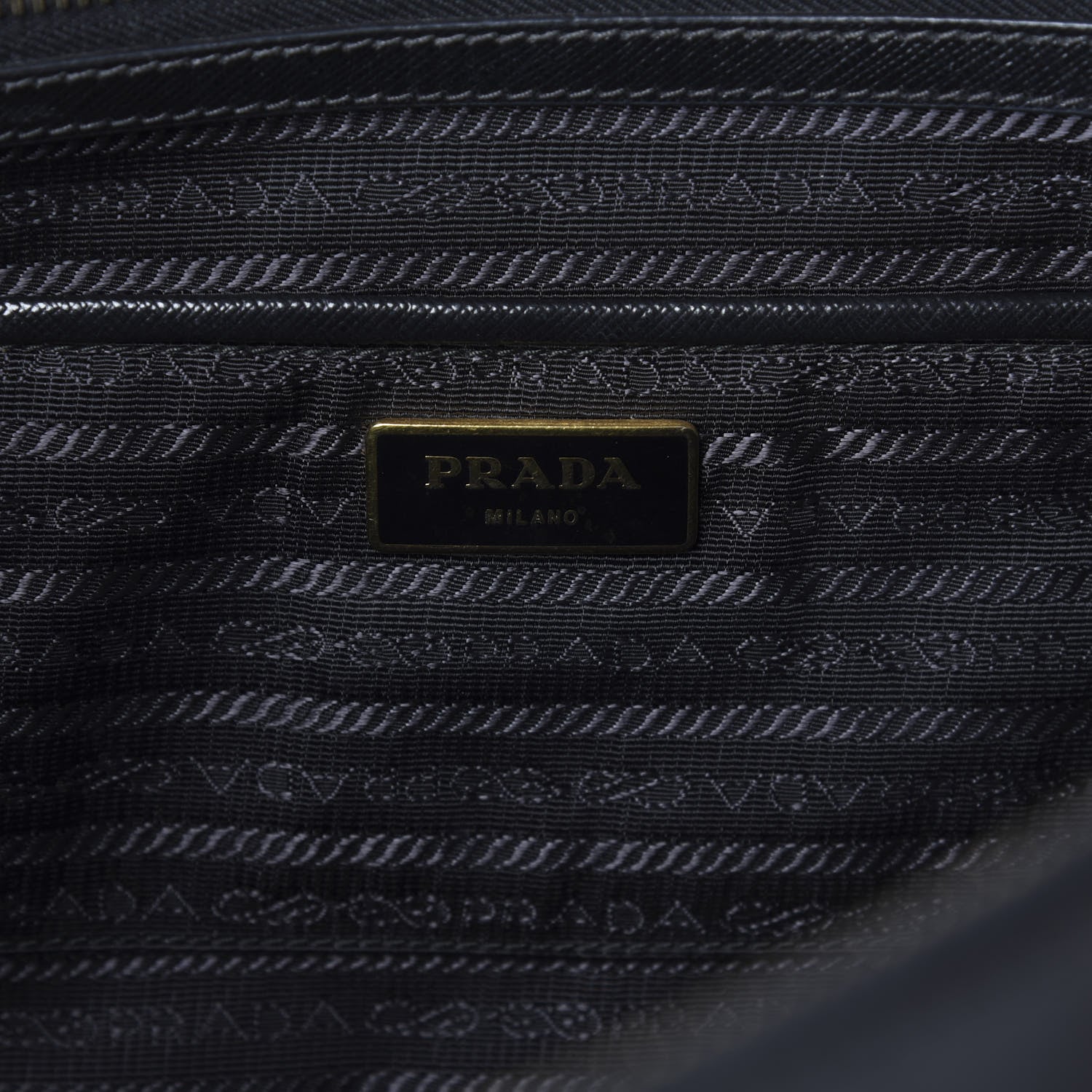 Prada Saffiano Large Galleria Double Zip Tote Black 6 of 9