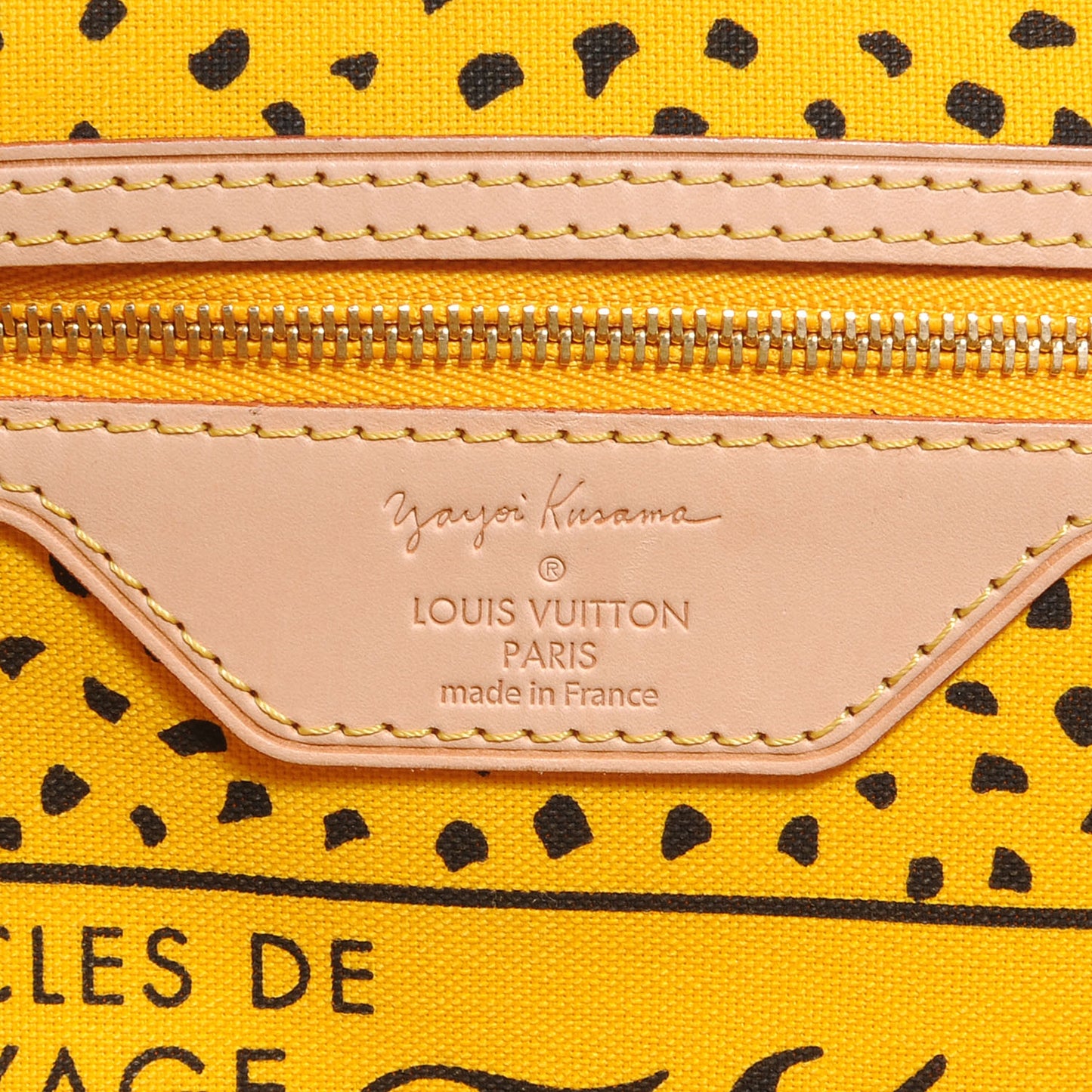 Monogram Kusama Waves Neverfull MM Yellow