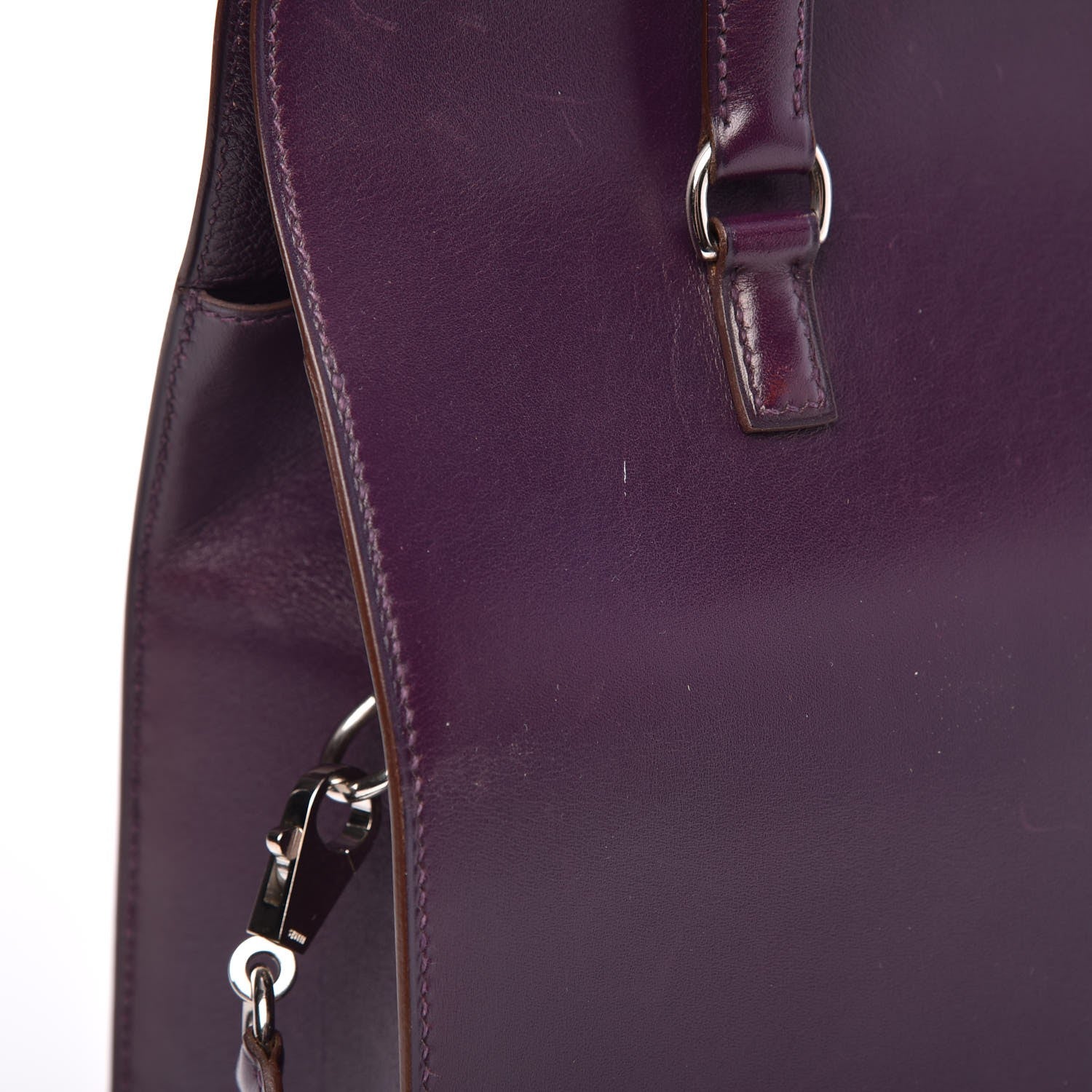Hermes Box Handle Bag Raisin 15 of 15
