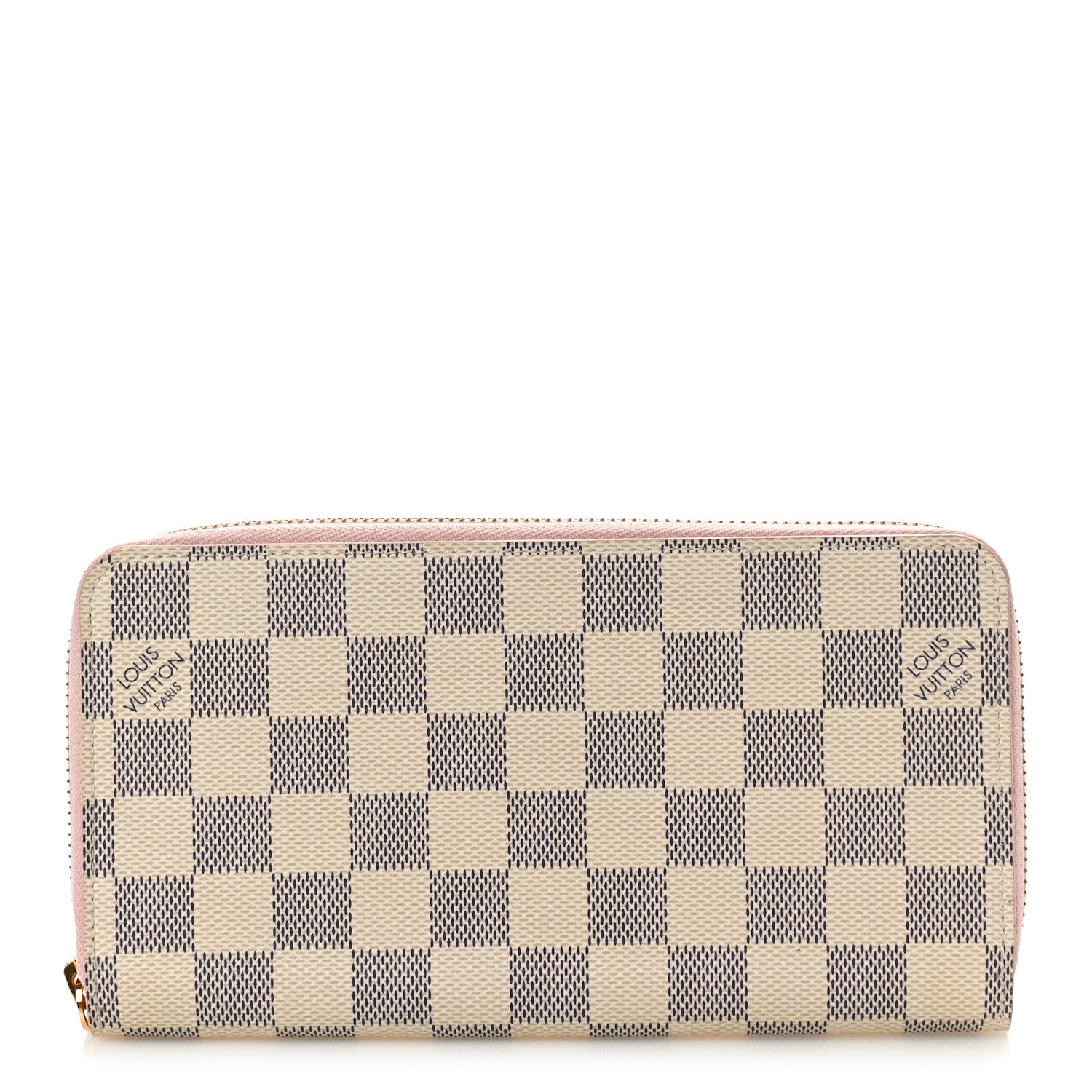 Louis Vuitton Damier Azur Zippy Wallet Rose Ballerine 1 of 7