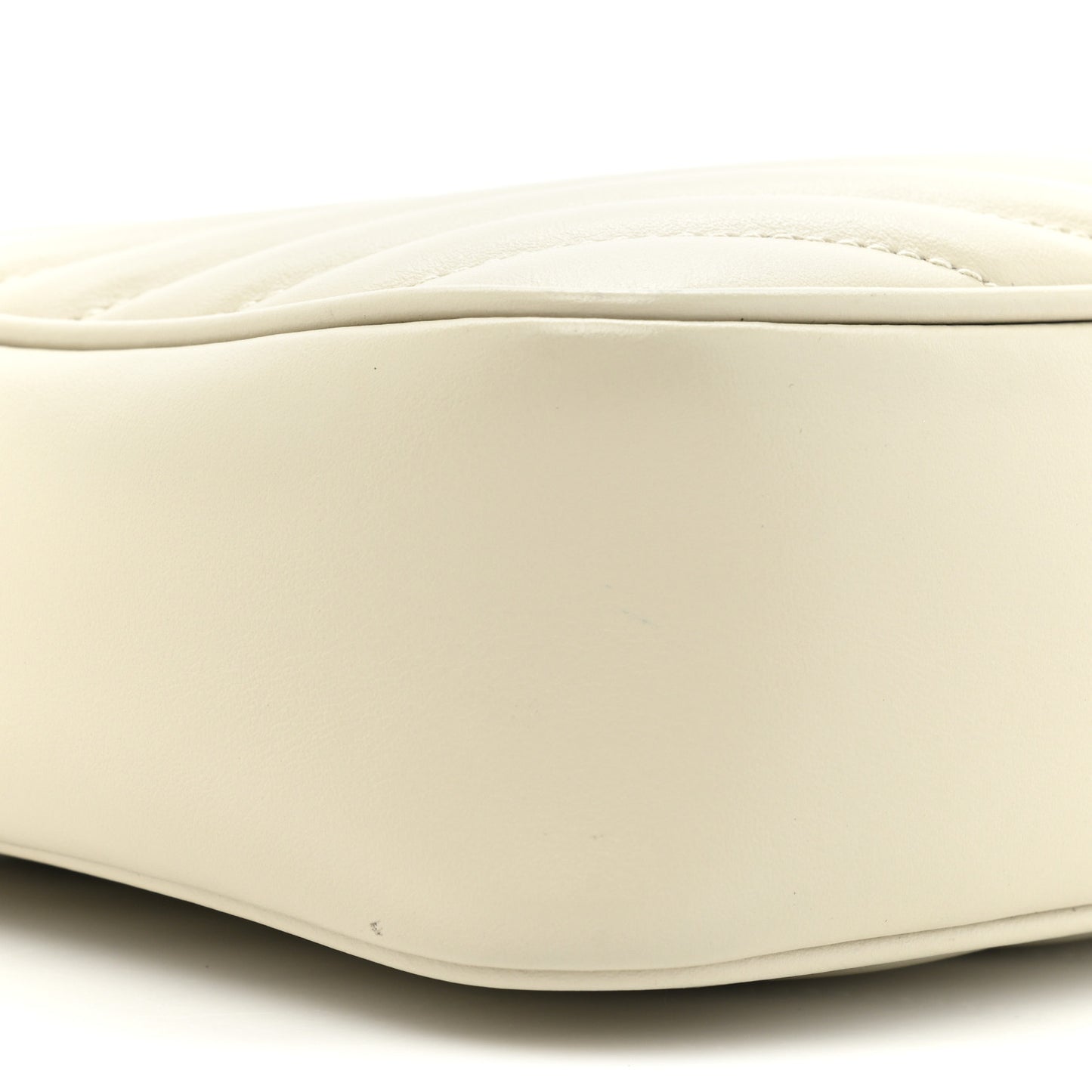 Calfskin Matelasse Monogram Lou Camera Bag Crema Soft