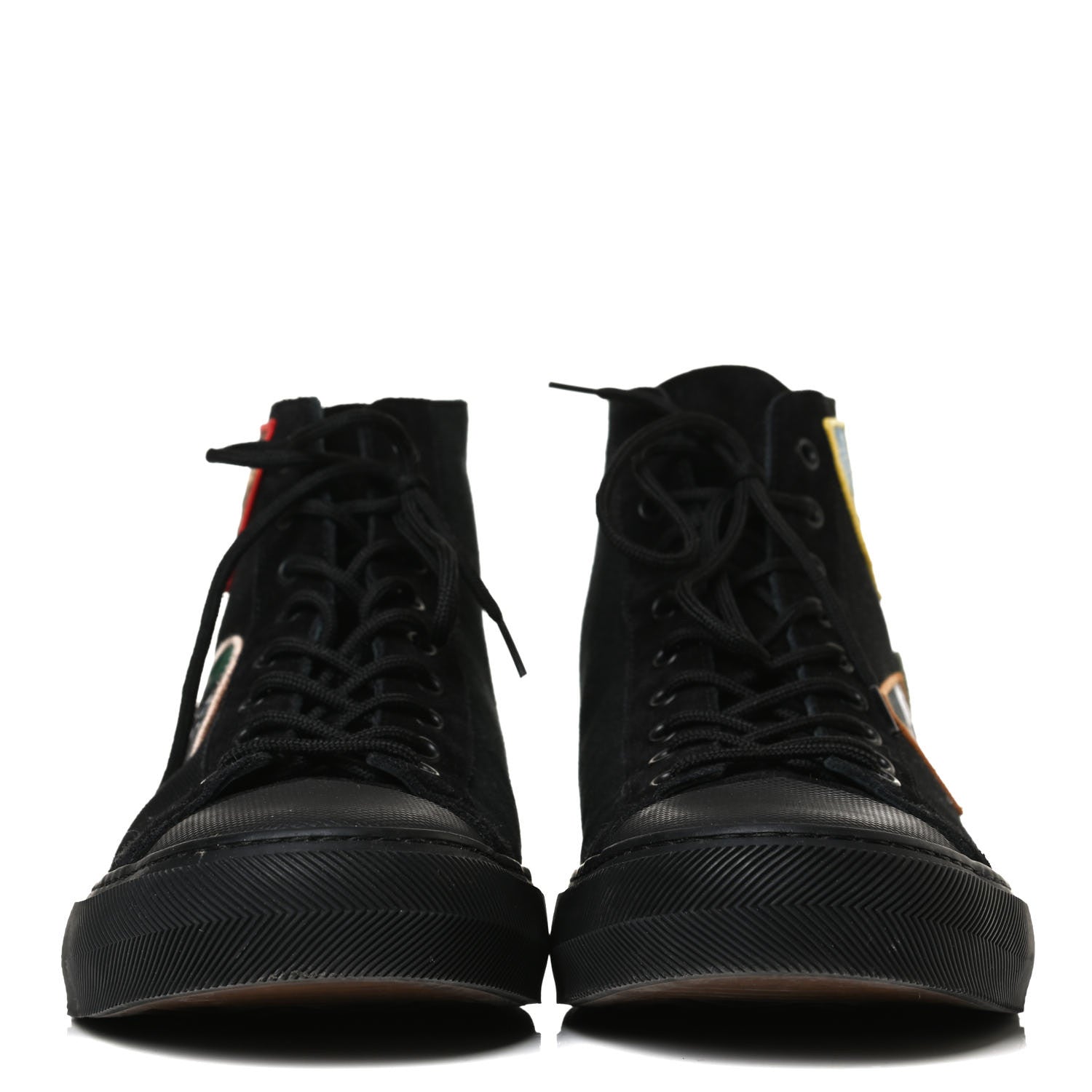 Louis Vuitton Canvas Alps Tattoo Sneaker Boots 9 Black 2 of 11