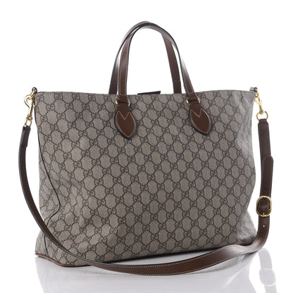 Gucci Soft GG Supreme Monogram Medium Crossbody Tote Beige Cuir 2 of 12