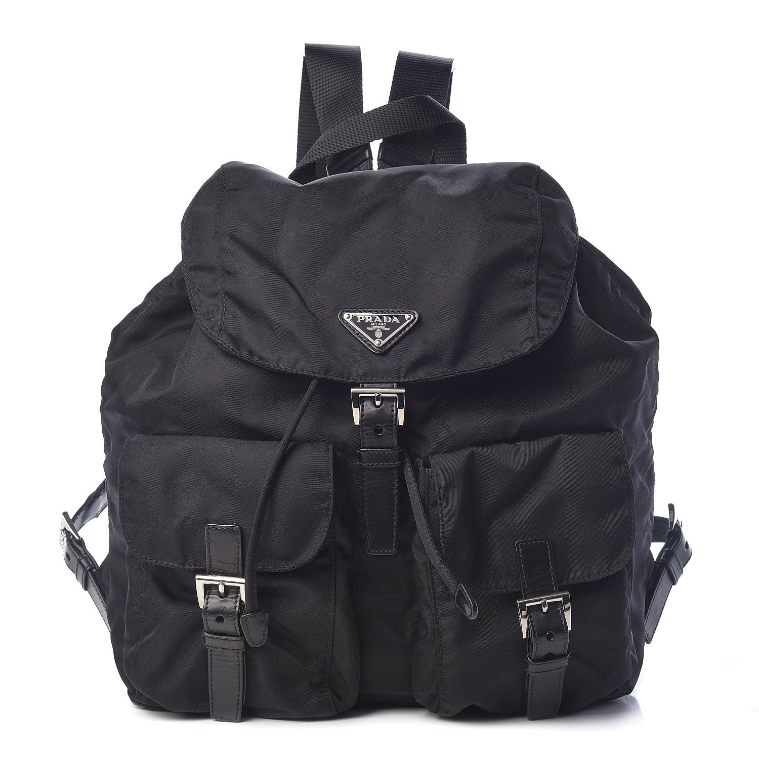 Prada Nylon Vela Medium Backpack Black 1 of 11