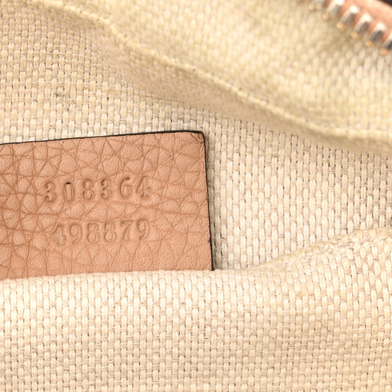 Gucci Pebbled Calfskin Small Soho Disco Bag Camelia 7 of 18
