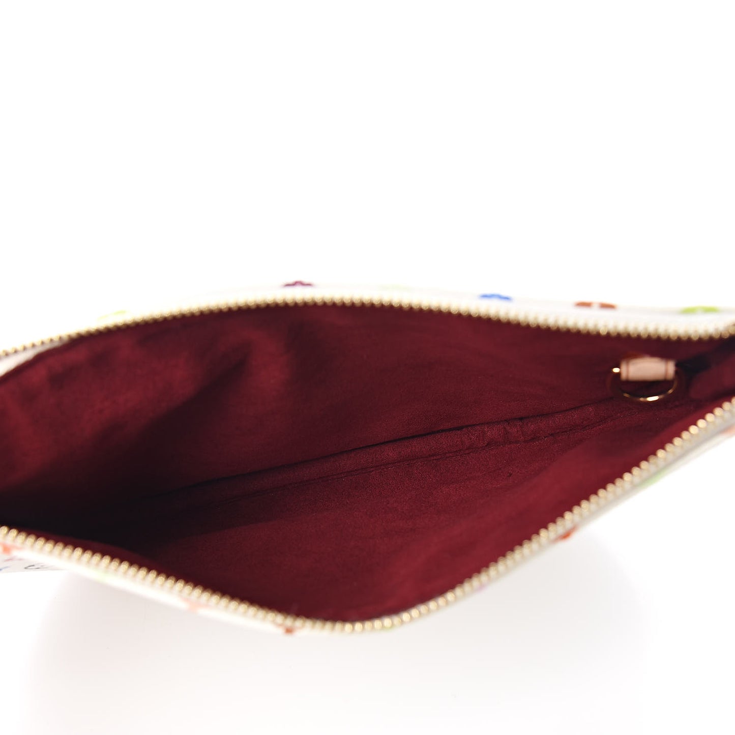 Monogram Multicolor Pochette Plate GM White