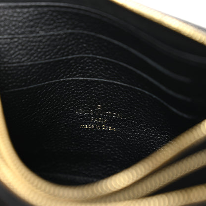 Louis Vuitton Empreinte Monogram Giant Double Zip Pochette Black Cream 6 of 10