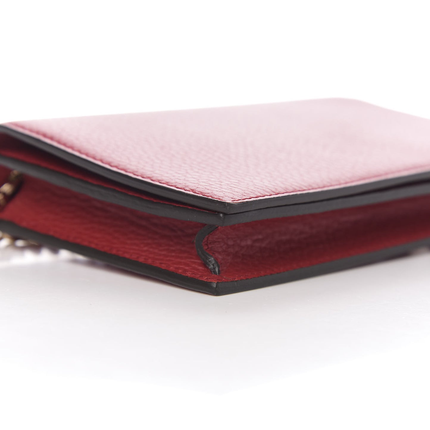 Dollar Calfskin Medium Betty Chain Wallet Tabasco